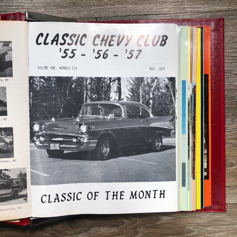 Classic Chevy World '55 '56 '57 Magazines Club Binder 21 Issues 1975-1979 - Picture 4 of 16